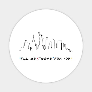 Nyc skyline friends Magnet